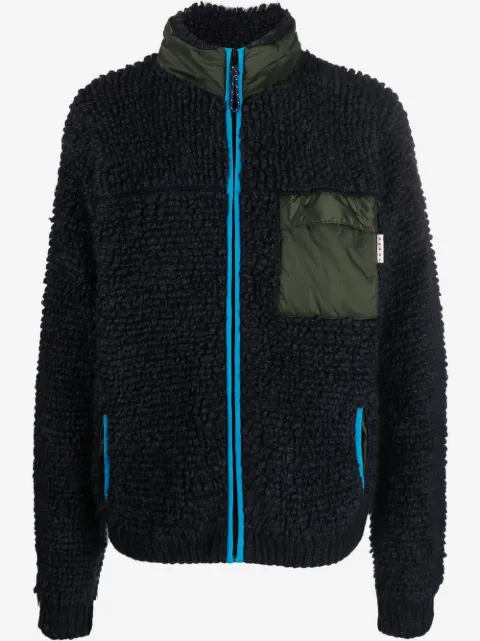 Marni knitted zip-up cardigan