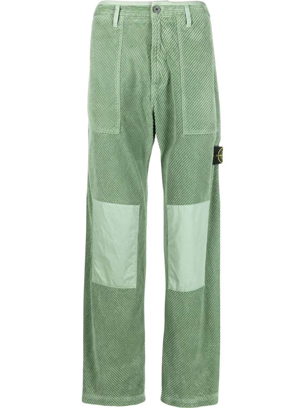 

Stone Island pantalones de pana rectos - Verde