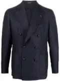 Tagliatore double-breasted button blazer - Blue