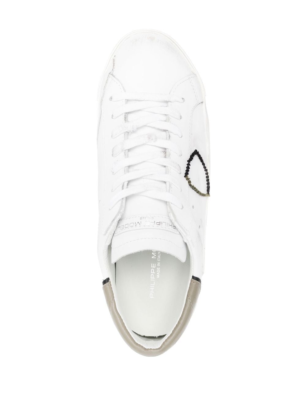 Shop Philippe Model Paris Prsx Low-top Sneakers In White