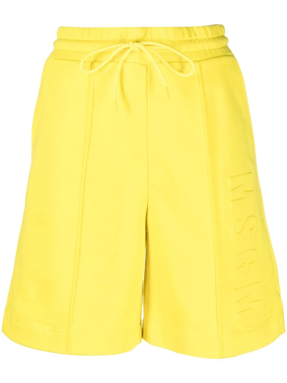 

MSGM shorts deportivos con pretina elástica - Amarillo