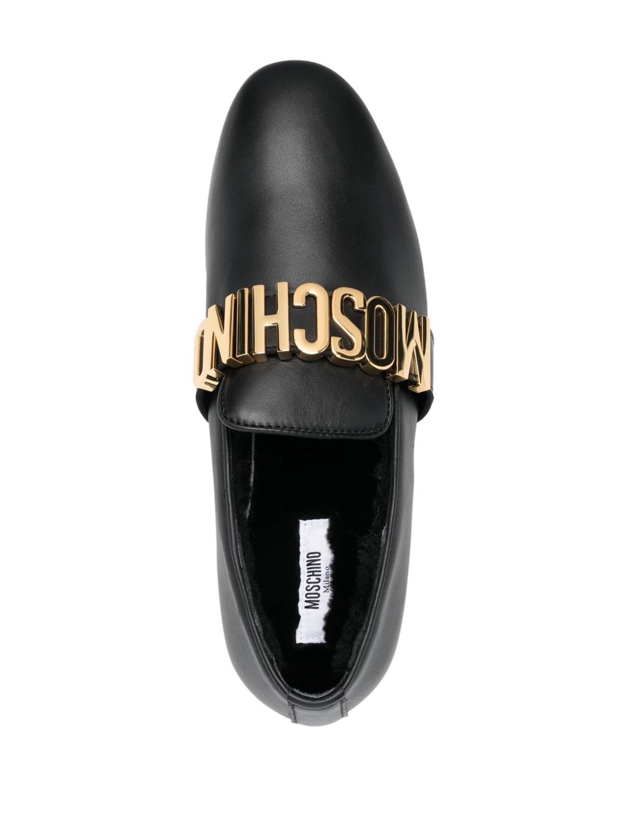 Moschino Moschino лоферы с логотипом — Фото 4