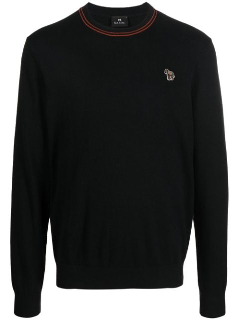PS Paul Smith Pullover mit Zebra-Patch