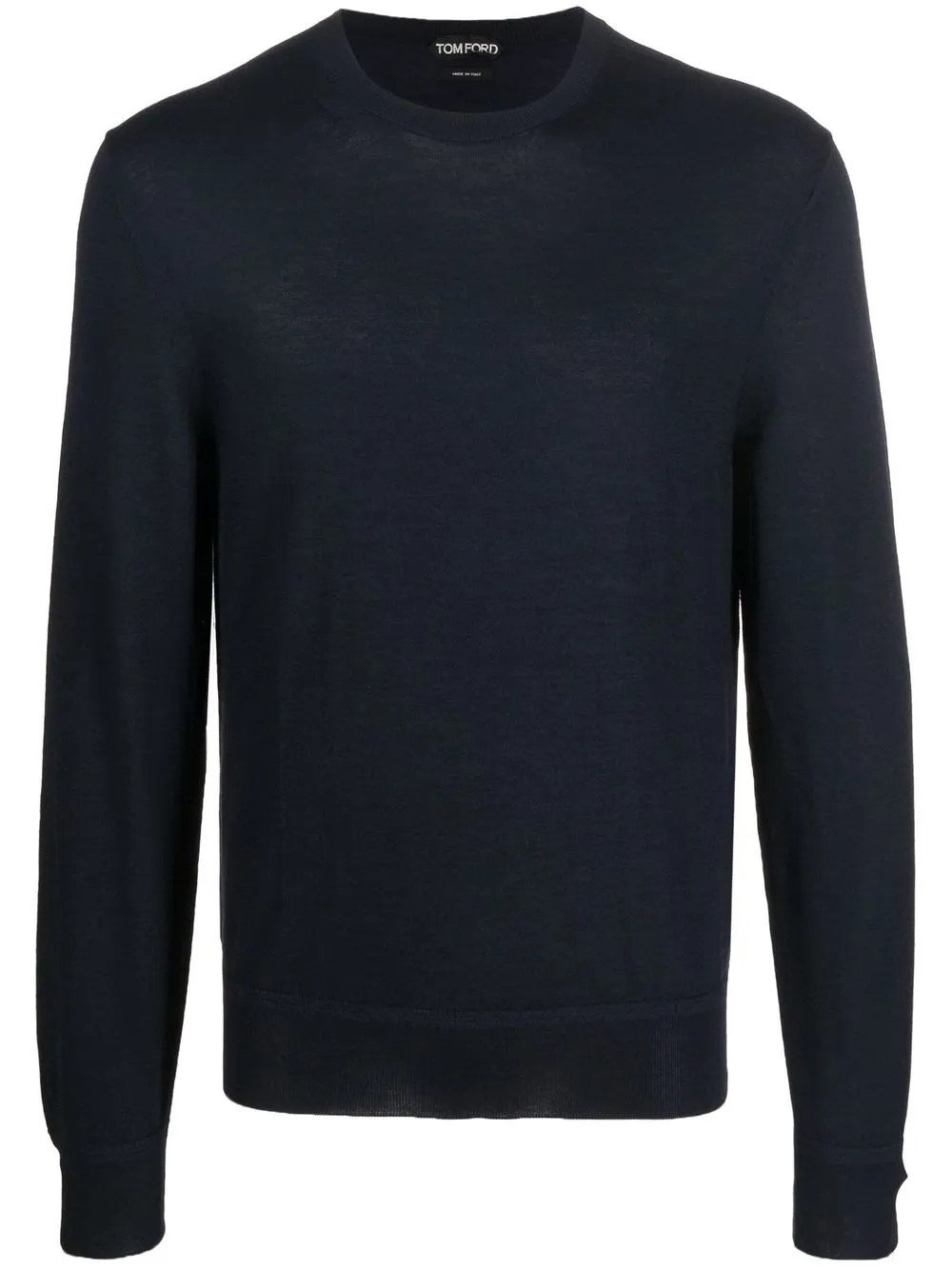 

TOM FORD crew neck cashmere-silk jumper - Blue