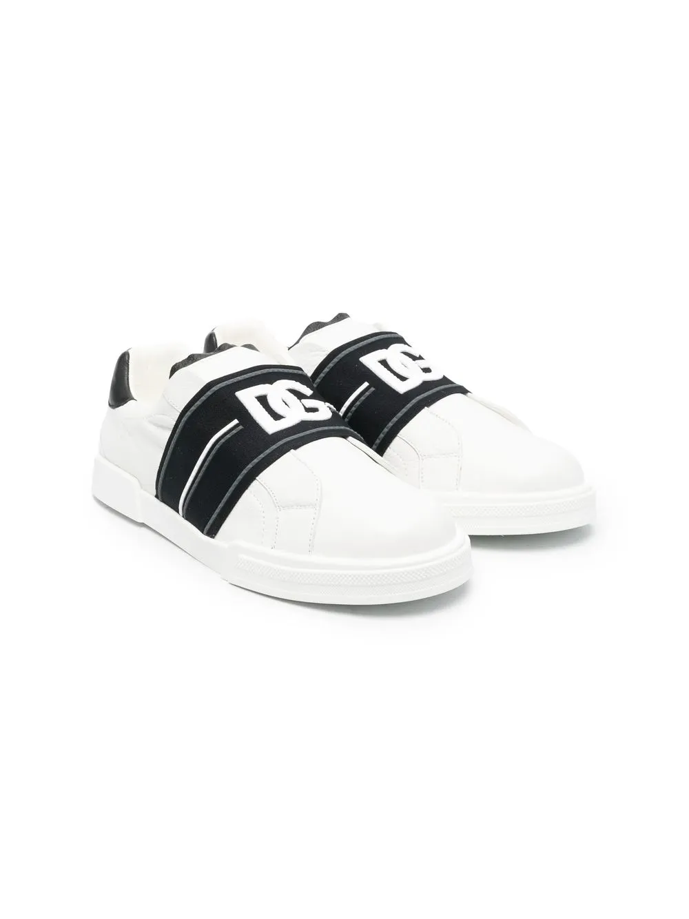 

Dolce & Gabbana Kids tenis Sorrento - Blanco