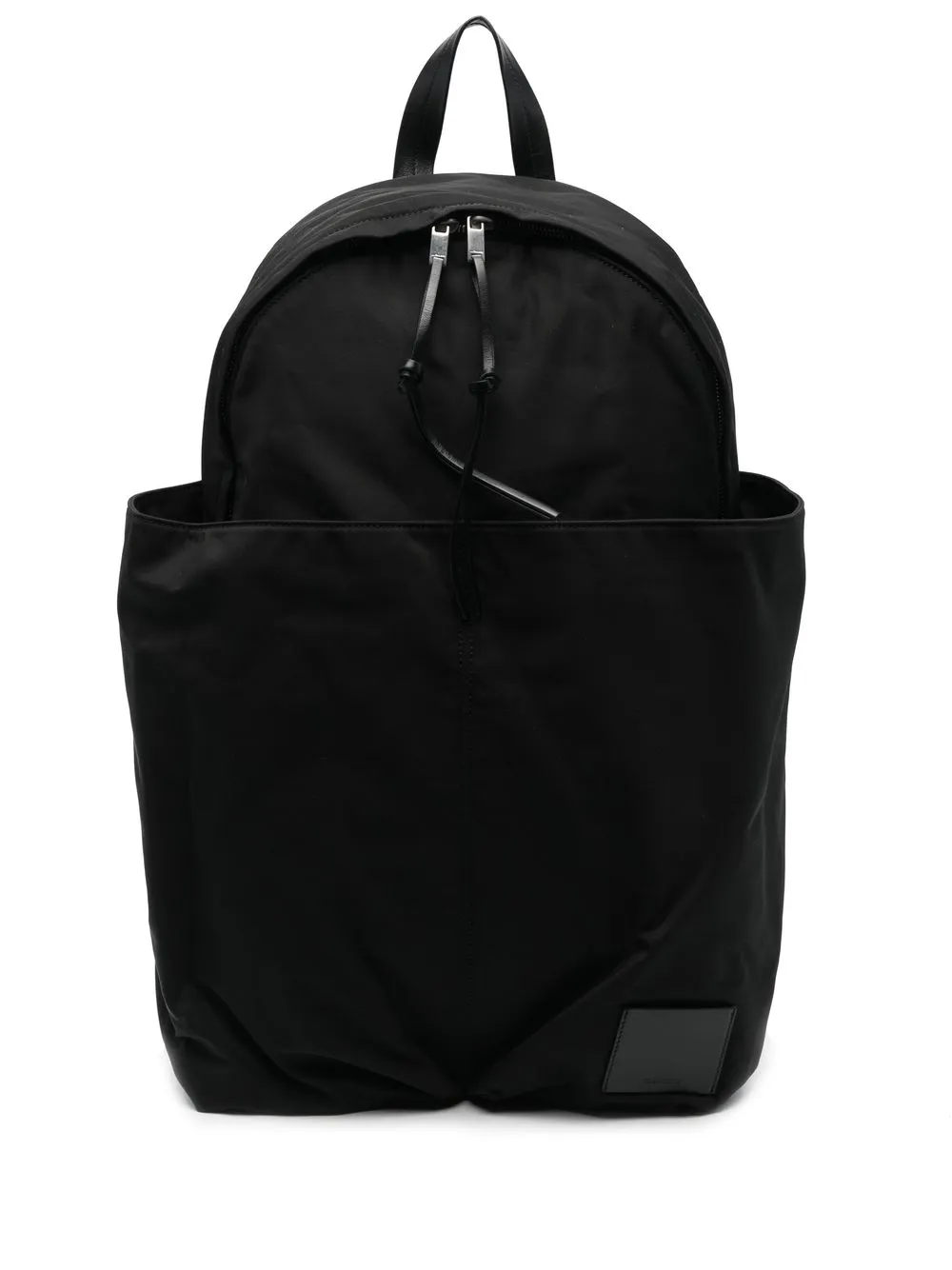 Shop Jil Sander Front-pouch Backpack In Black