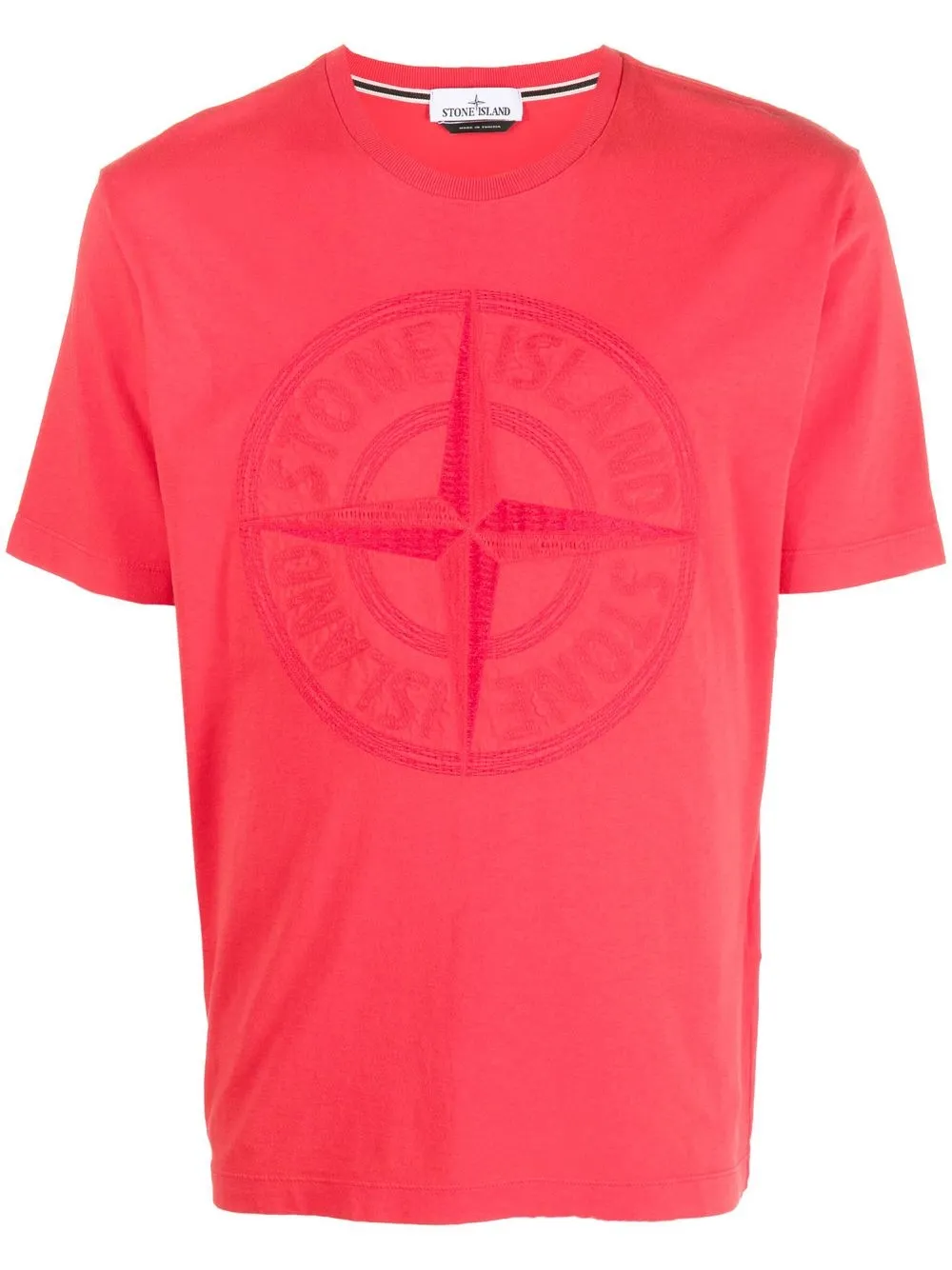 

Stone Island playera con logo bordado - Rojo