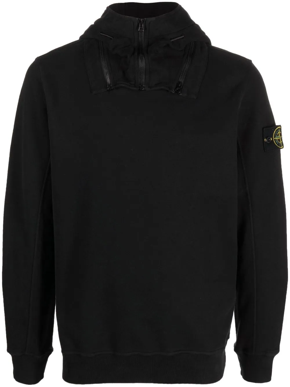 

Stone Island hoodie con parche del logo - Negro