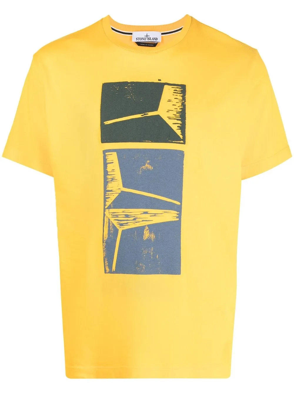 

Stone Island playera con estampado gráfico - Amarillo