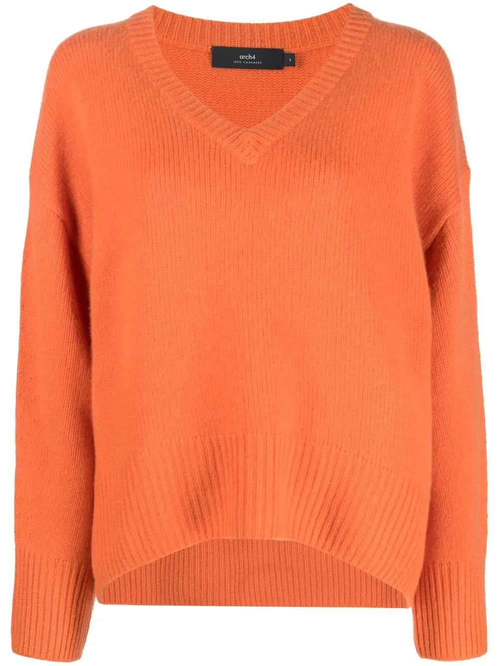 

arch4 V-neck cashmere jumper - Orange