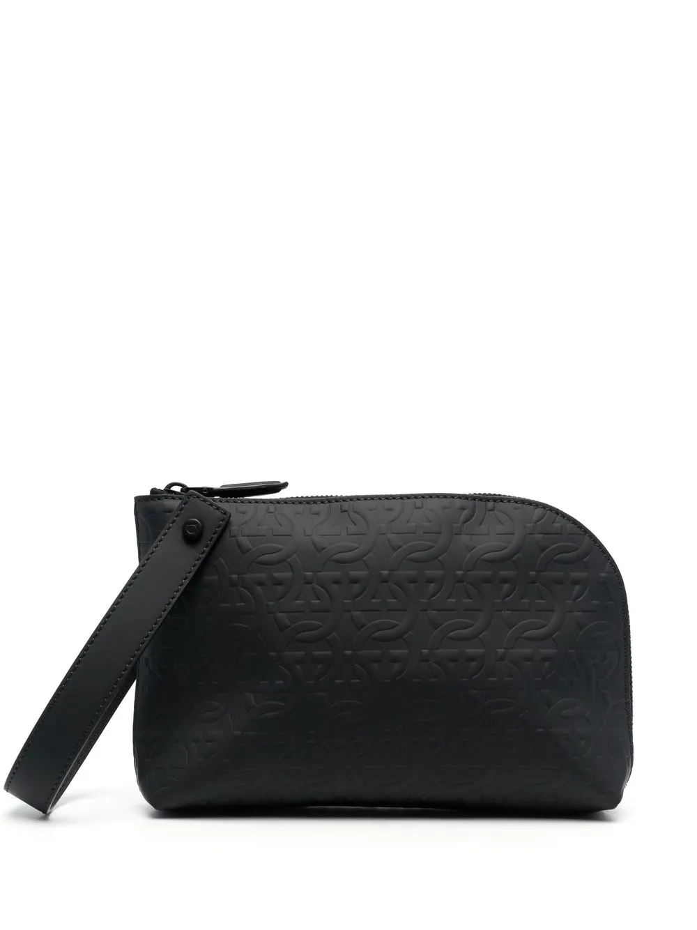 

Ferragamo bolsa de mano con relieve Gancini - Negro