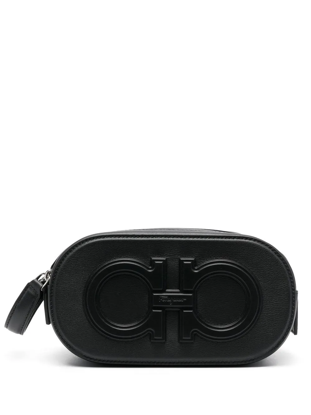 

Salvatore Ferragamo Gancini-detail wash bag - Negro