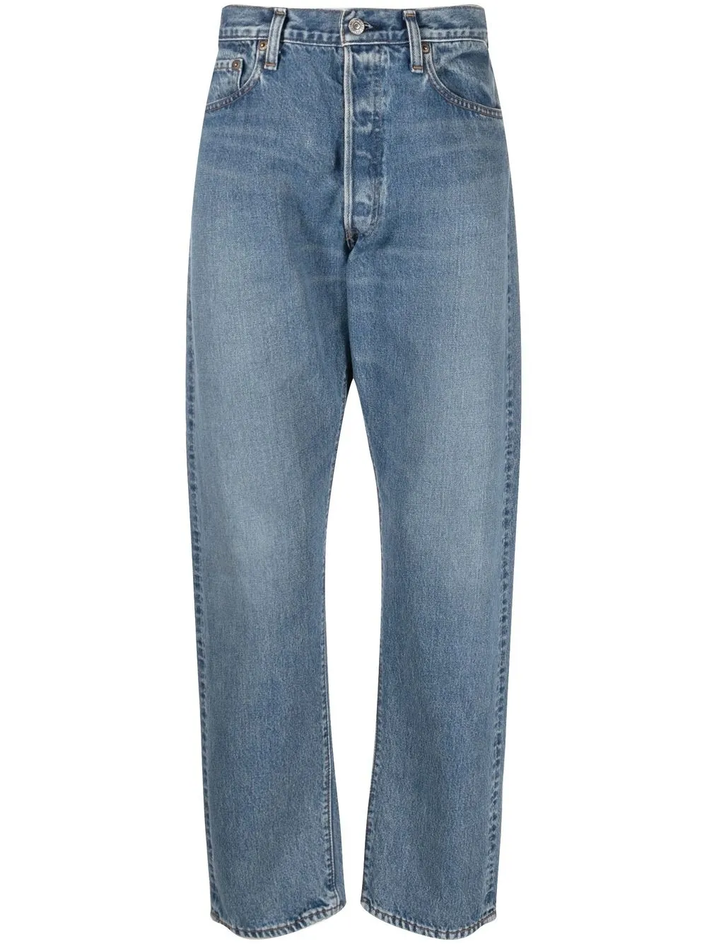 

Orslow straight-leg mid-rise jeans - Blue