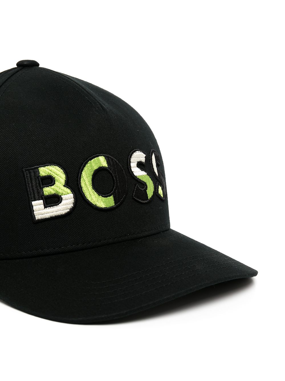 Shop Hugo Boss Logo Embroidered Cap In Schwarz