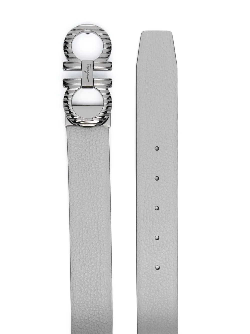 Ferragamo Riem met Gancini-gesp - Grijs