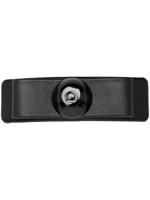 Ferragamo leather logo plaque clip