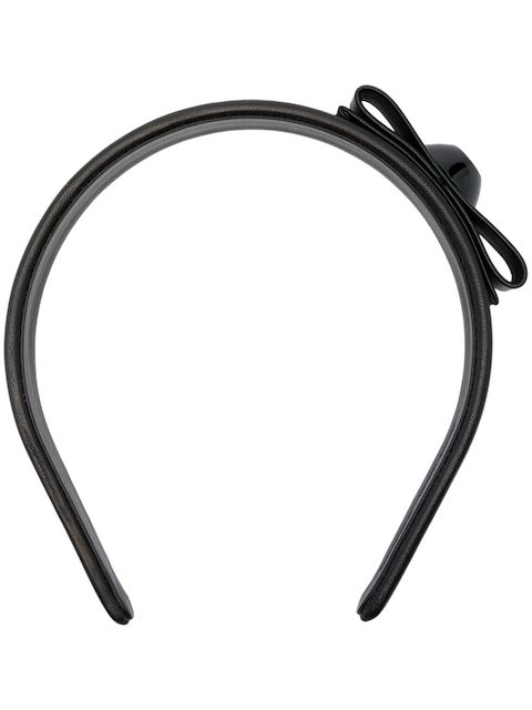 Ferragamo leather bow headband