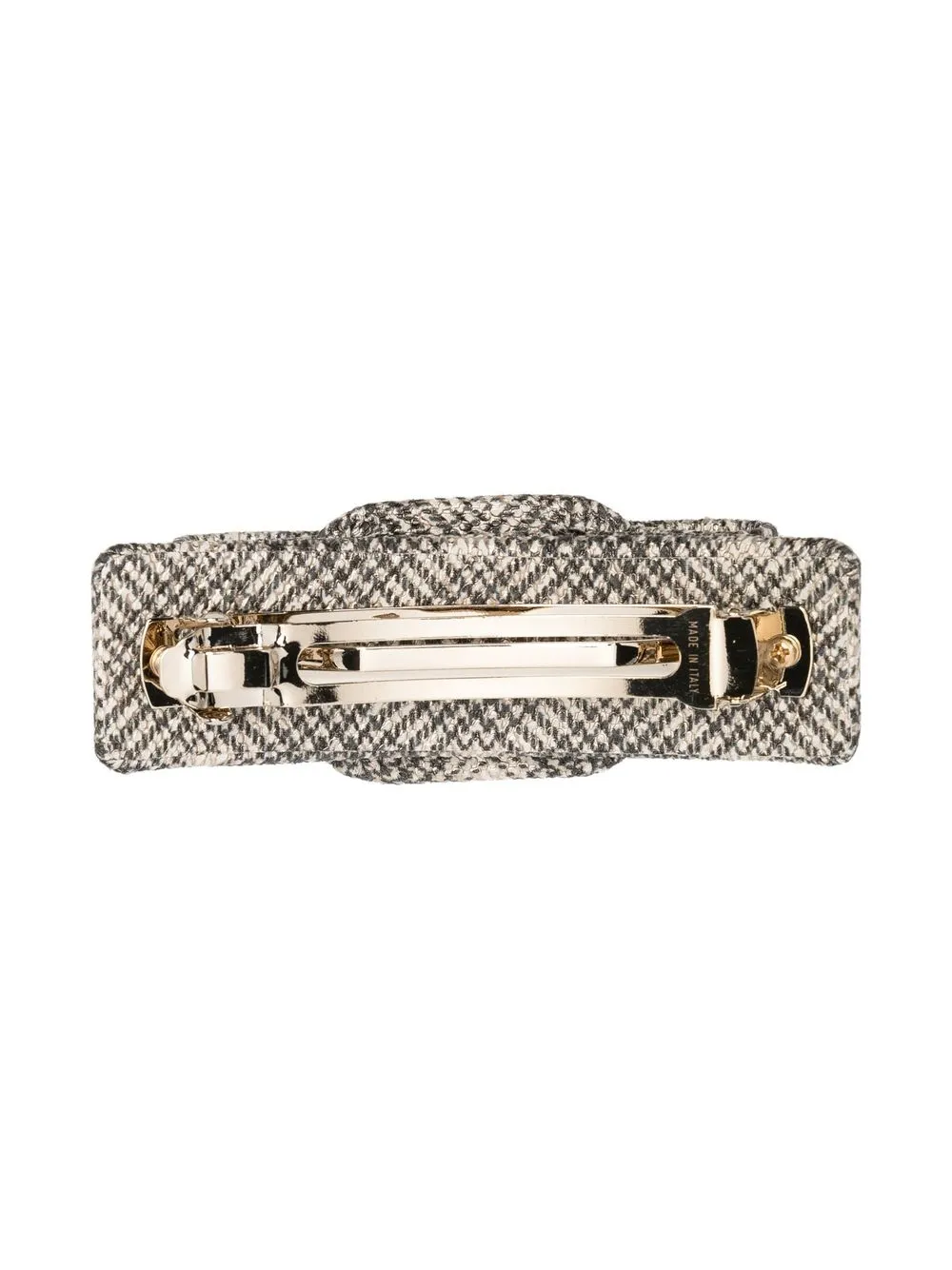 Ferragamo Viva Galles tweed clip - Beige