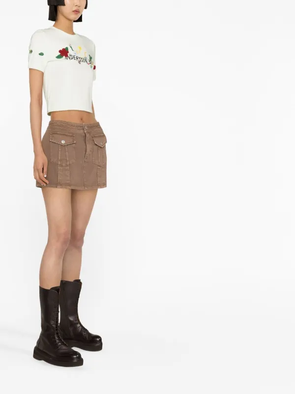 Andersson Bell Dasha flower-garden Logo T-shirt | Green