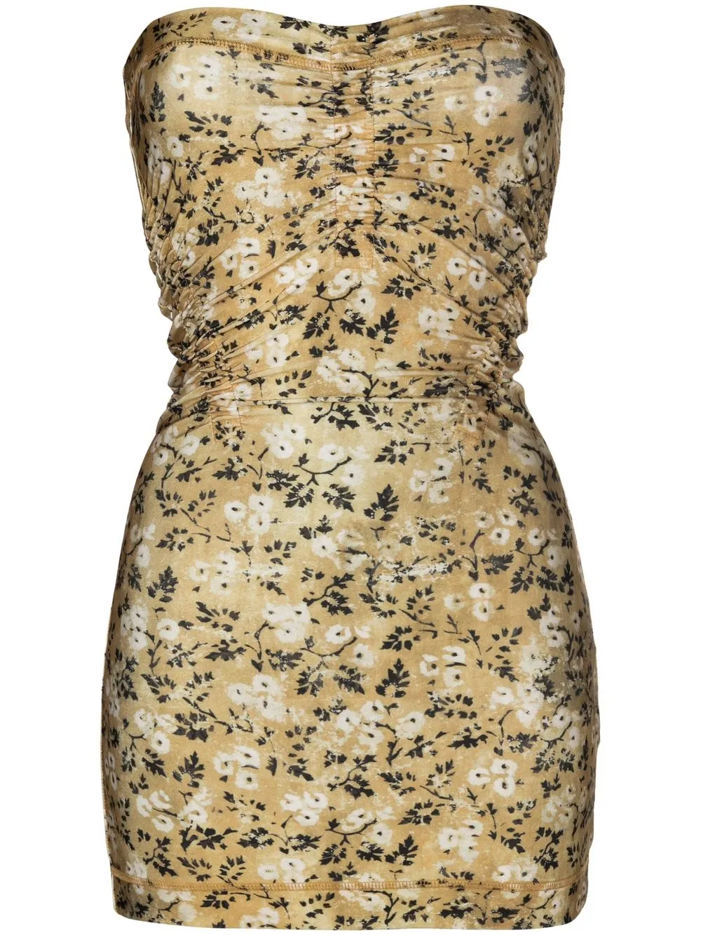 

KNWLS Wallflower strapless mini dress - Yellow