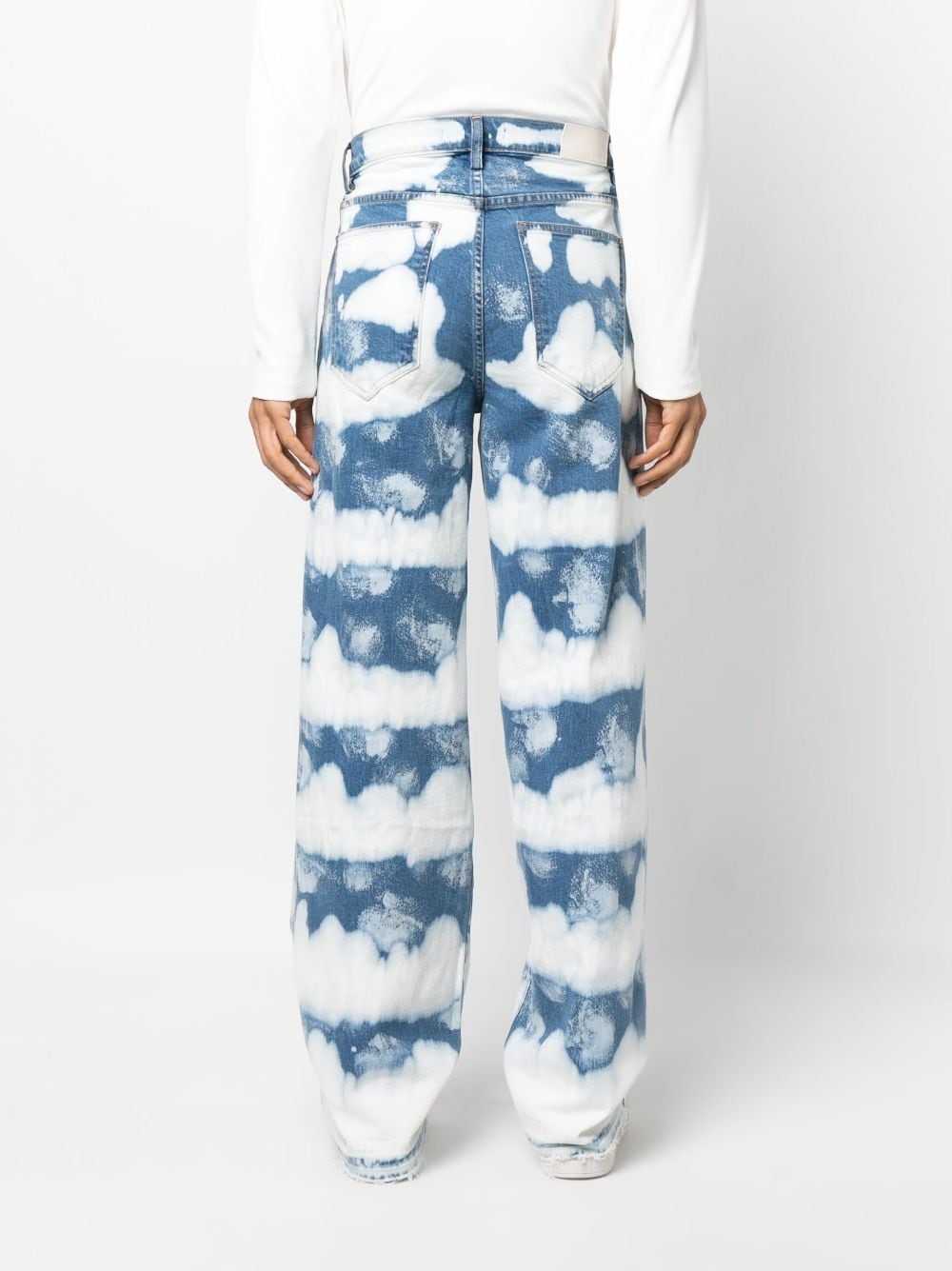 Nahmias ocean-waves Effect wide-leg Jeans - Farfetch