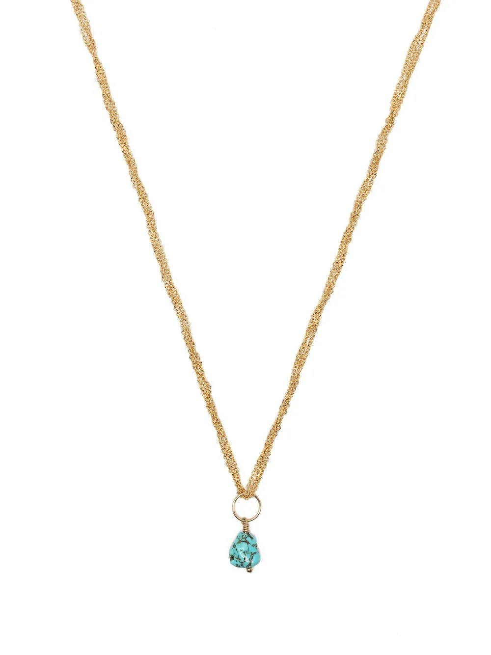 

Petite Grand collar con detalle de gemas Blue Moon - Dorado