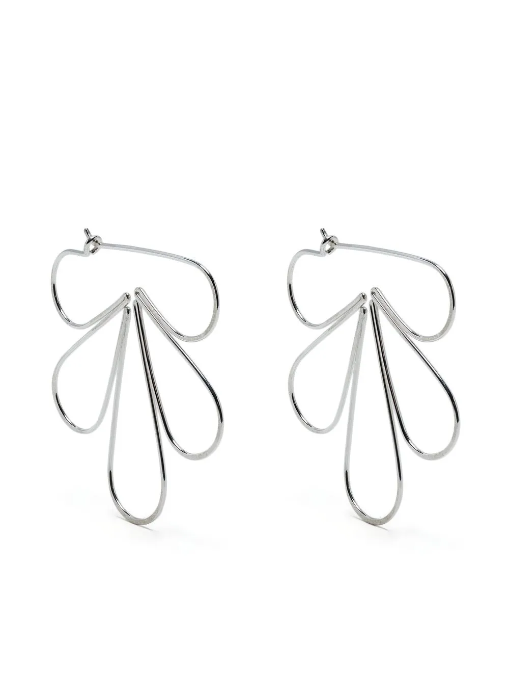 

Petite Grand Marigold hoop earrings - Silver