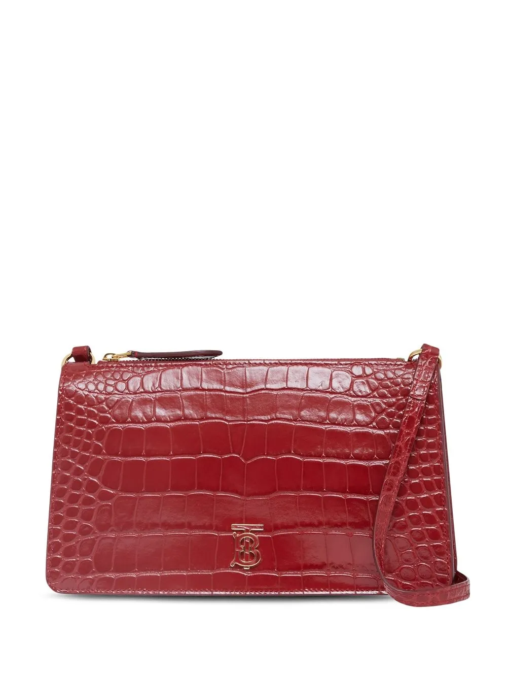 

Burberry bolsa mini con placa TB - Rojo