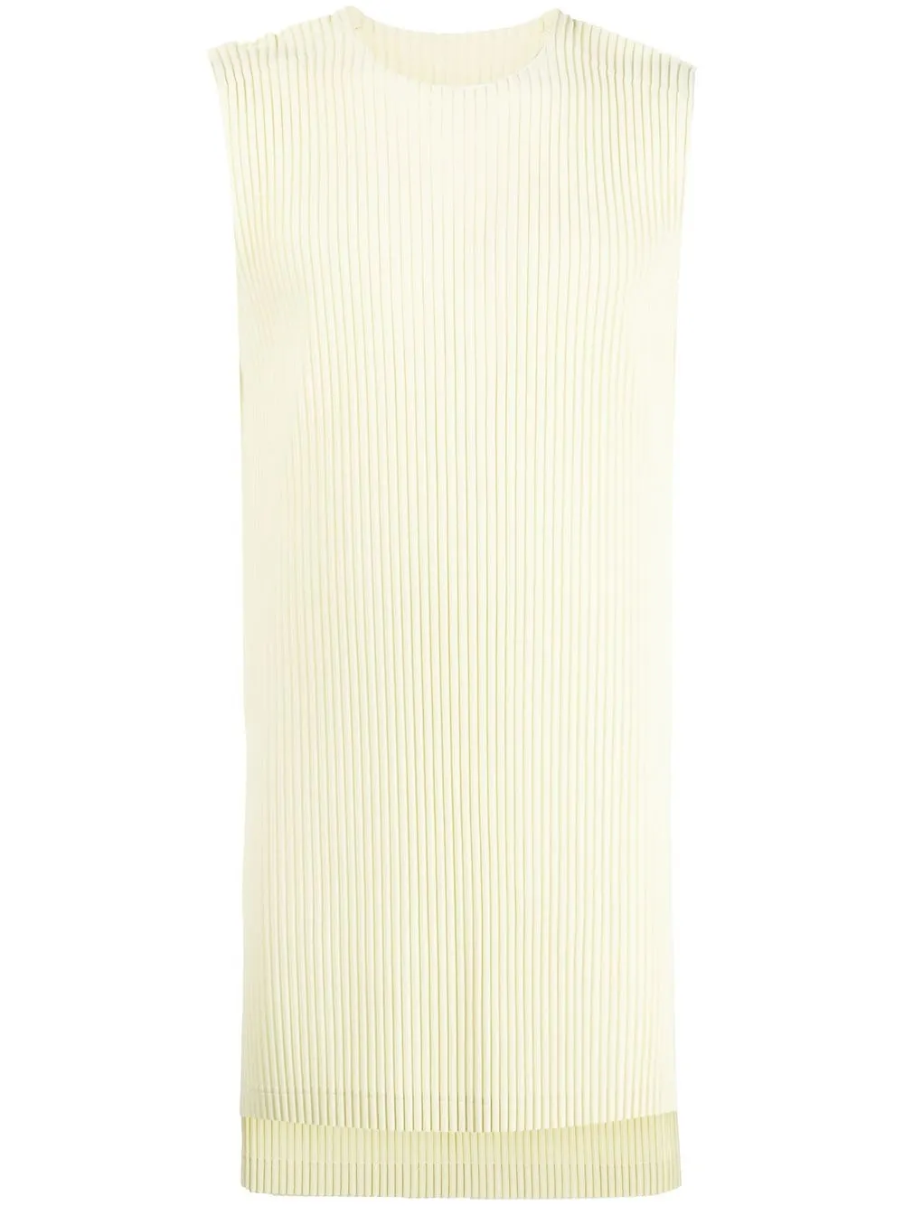 

Homme Plissé Issey Miyake camiseta plisada con cuello redondo - Amarillo