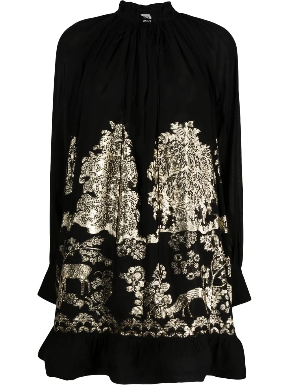 

Lanvin vestido corto bordado - Negro