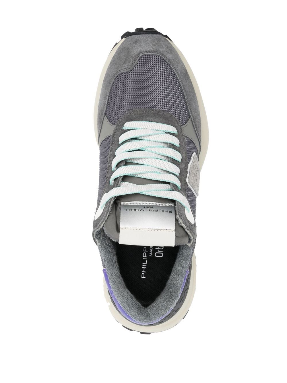 Shop Philippe Model Paris Antibes Low-top Sneakers In Grey