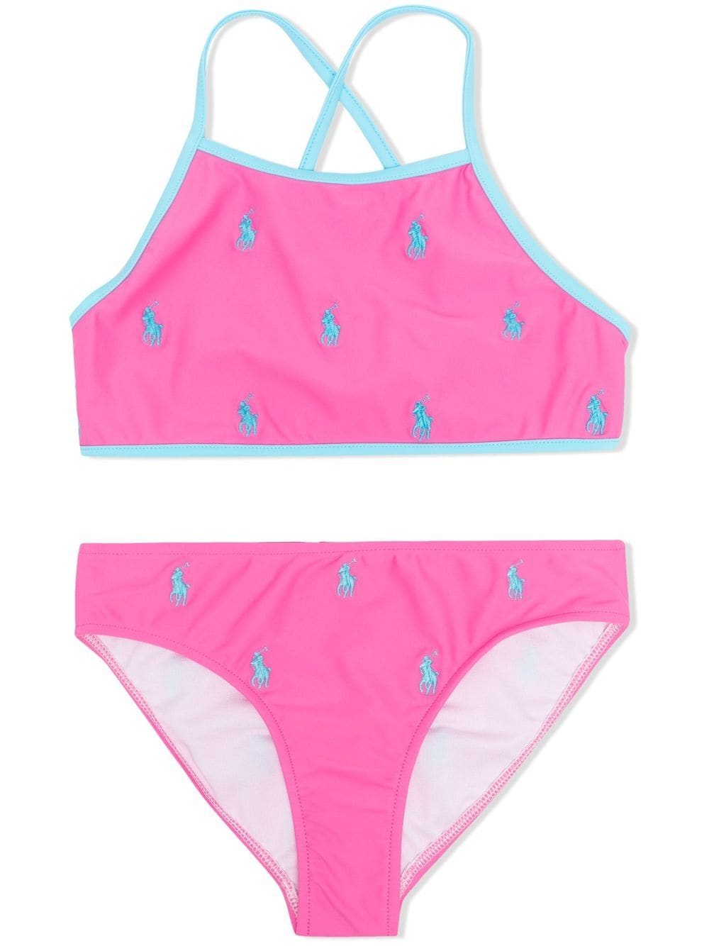 Polo Ralph Lauren Women's Swimwear 2 PC Bikini Top Bottom Swimsuit Size  XS,S,M
