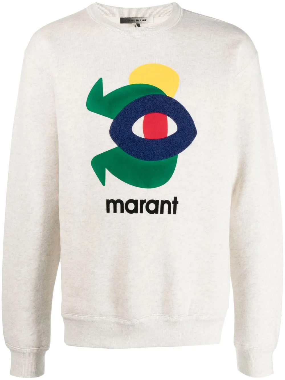 

Isabel Marant sudadera con logo estampado - Neutro