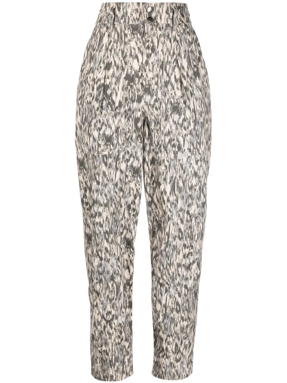 

Isabel Marant Étoile abstract-print trousers - Neutrals