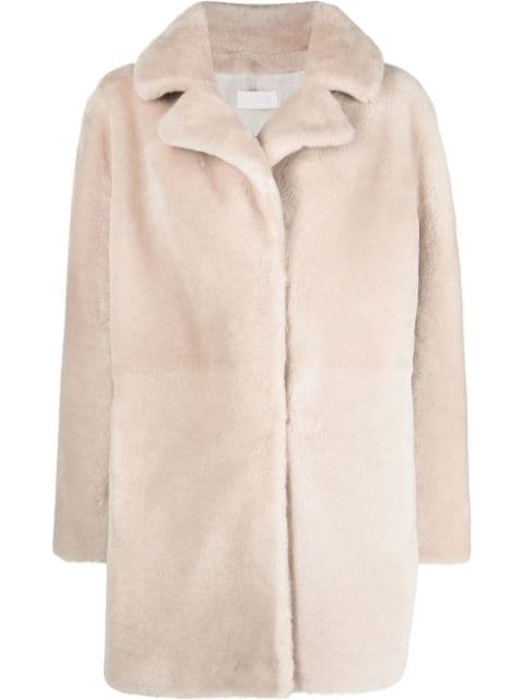 Yves Salomon fitted lamb-fur short coat