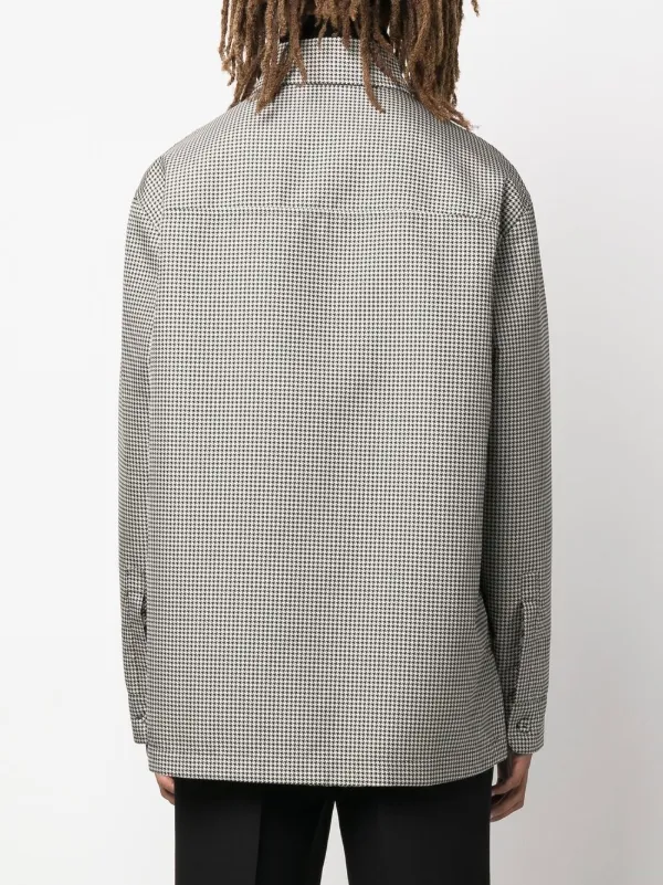 Two-tone Checked Blazer