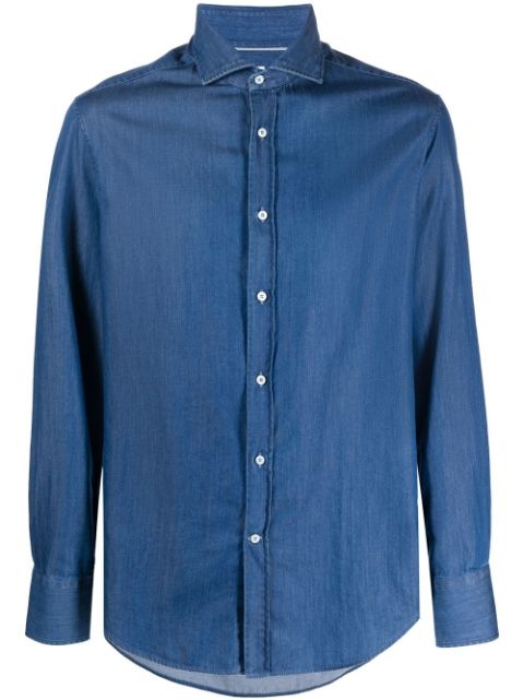 Brunello Cucinelli long-sleeve denim shirt Men