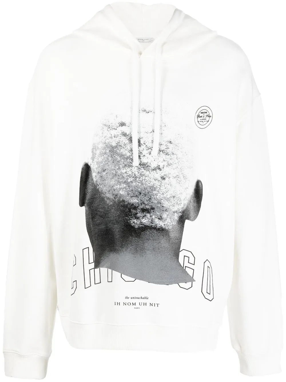 

Ih Nom Uh Nit hoodie con logo estampado en la espalda - Blanco