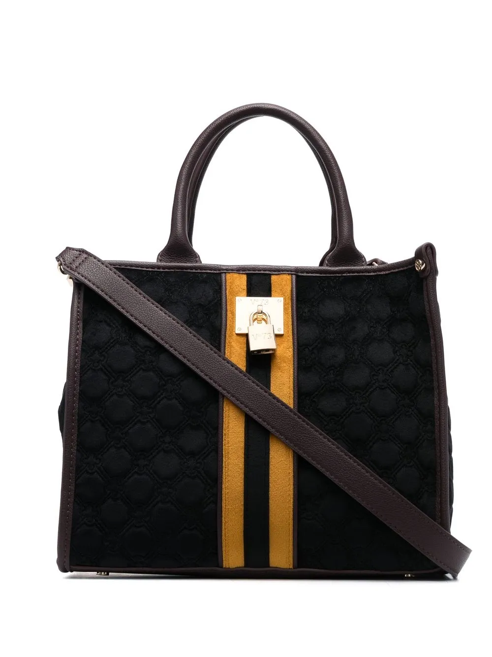 

V°73 tote con asas y logo - Negro