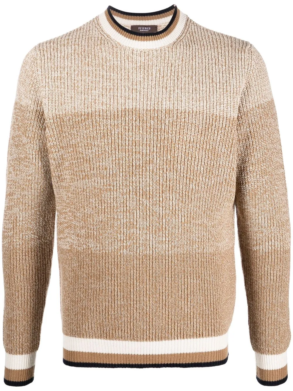 

Peserico striped crew neck sweater - Neutrals