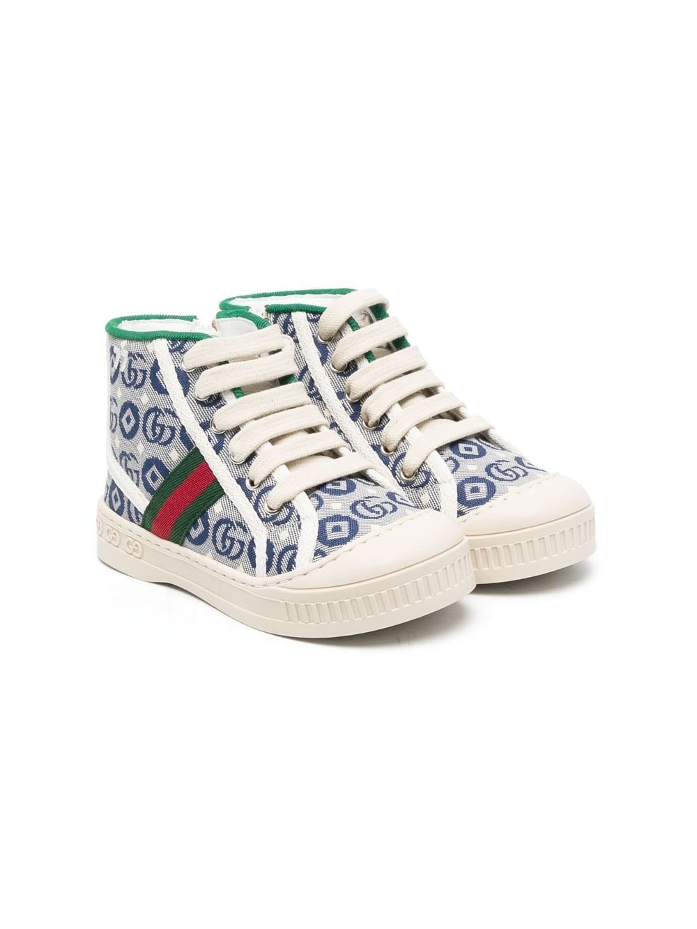 Gucci Kids GG Dots high-top sneakers Blue