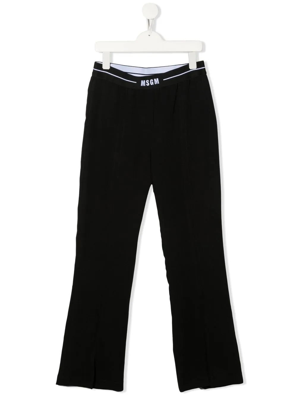 

MSGM Kids pantalones con logo en la pretina - Negro