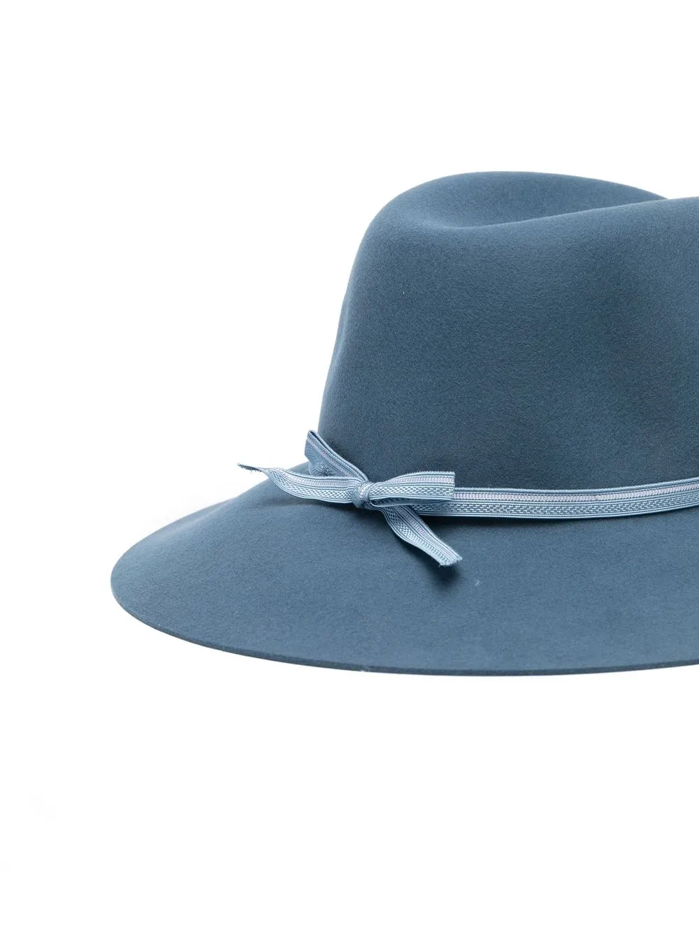 Maison Michel Fedora met brede rand - Blauw