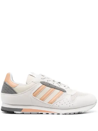 Adidas three stripe Faux Leather Sneakers Grey FARFETCH