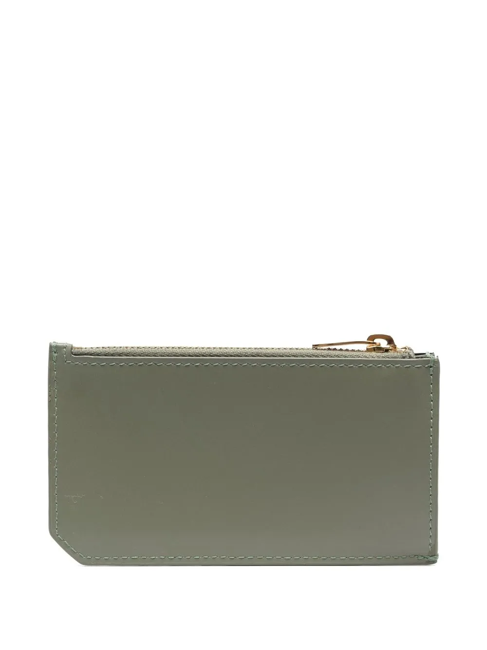 

Saint Laurent logo zipped wallet - Green