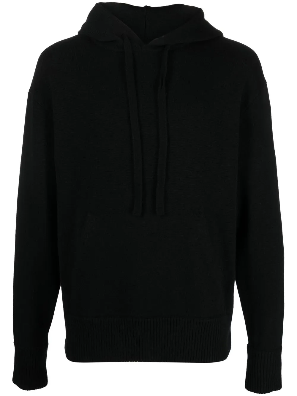 

Zegna hoodie de cachemira con cordones - Negro