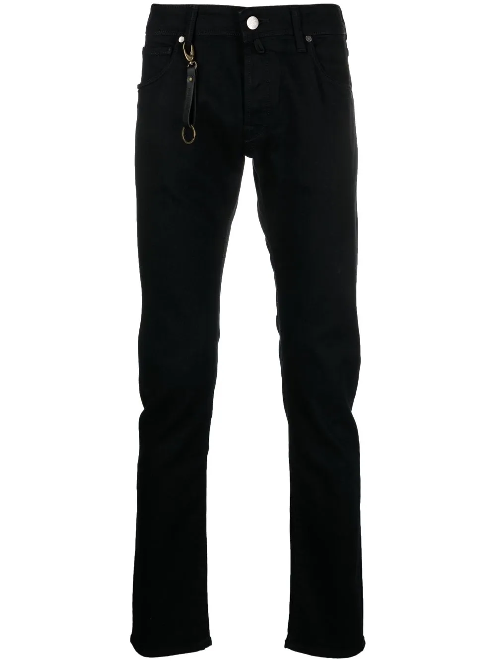 

Incotex skinny jeans slim con detalle de dije - Negro