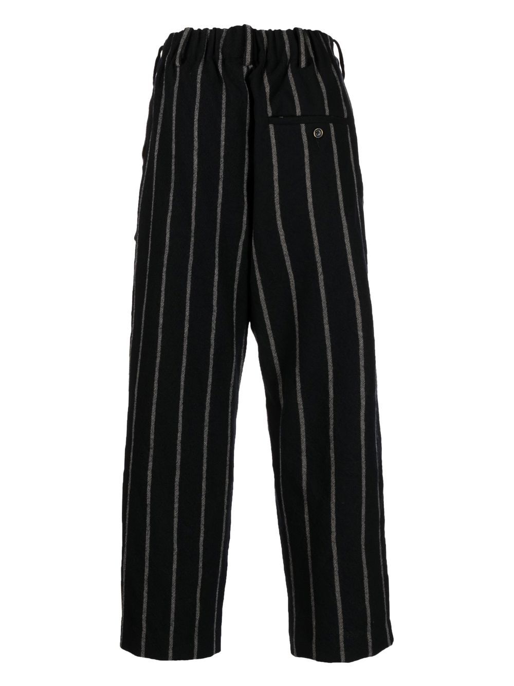 Uma Wang Cropped Pinstripe Wool Trousers Farfetch