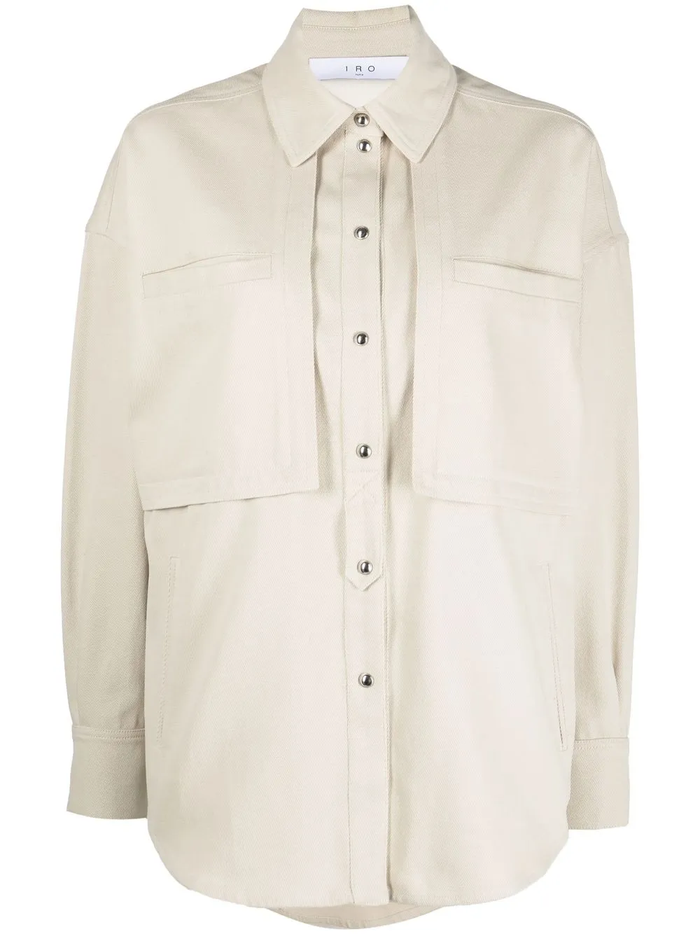 

IRO camisa con botón de presión - Neutro