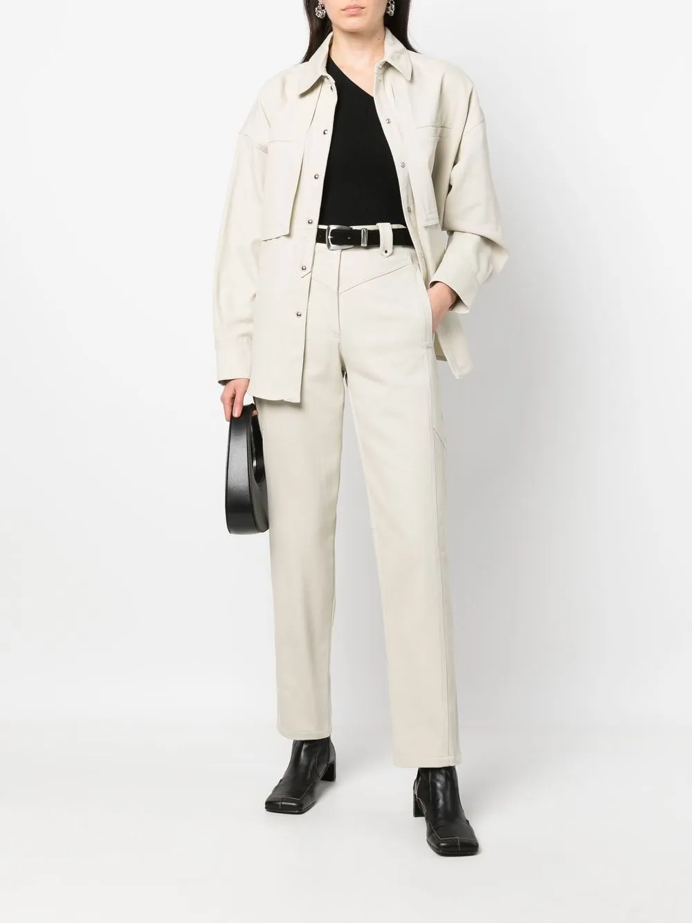 IRO Katoenen blouse - Beige